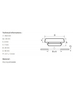 PLUG BUTTON 25 X 50 mmBODY... 2