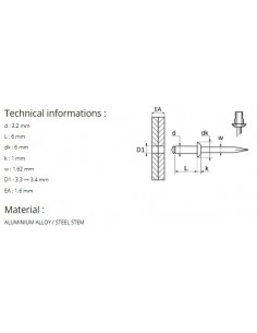 CLOSED-END RIVET Ø 3,2 X 6... 2