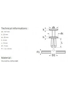PLASTIC RIVET Ø 7 mm WHEEL... 2